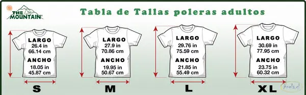 Poleras tiburón blanco tallas