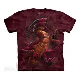 Polera roja con un dragón