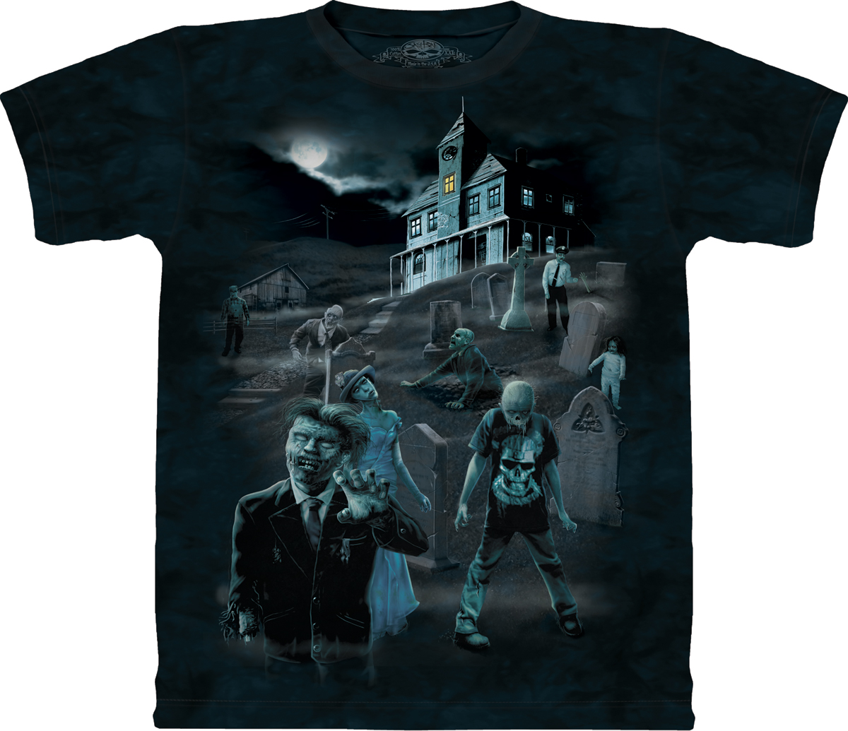 Polera negra zombie